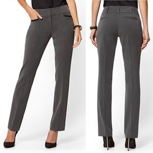 7th Ave Gray Straight Leg Pants
